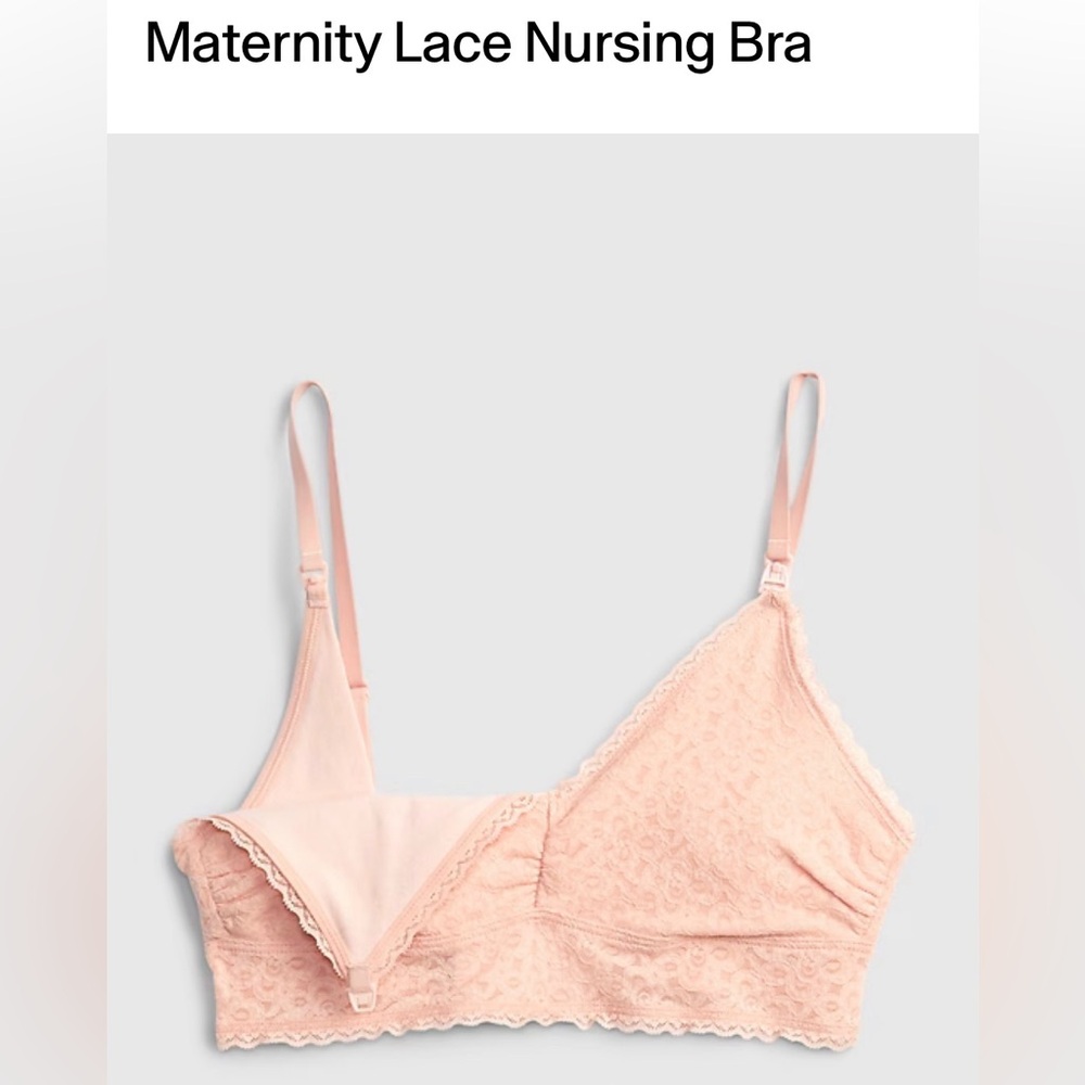 Gap Maternity Pink Lace Nursing Bra